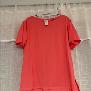 Vibrant Coral Short Sleeve Tee